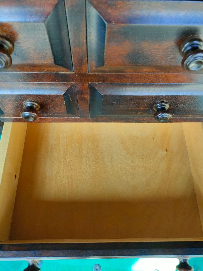 北海道民芸家具　チェスト　ミニチェスト　7段　9杯