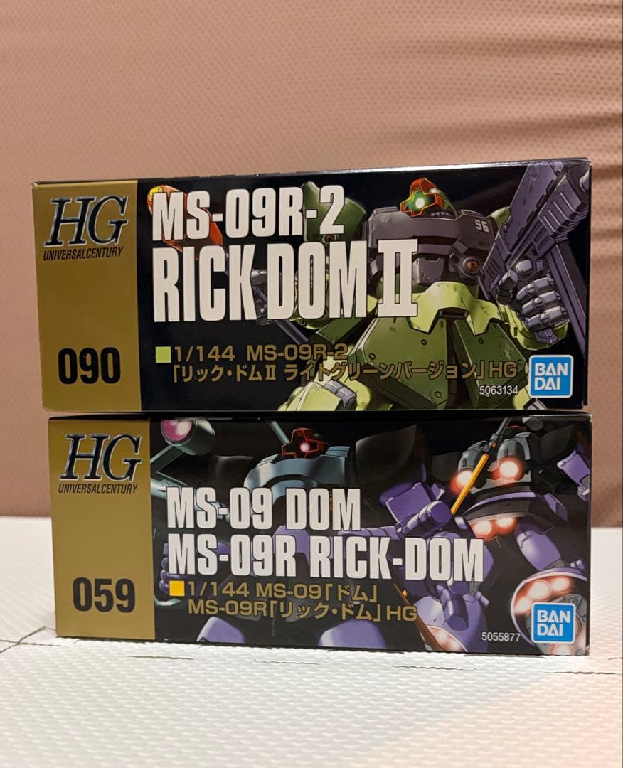 HGUC リック・ドムⅡ ライトグリーン&ドム/リック・ドム 【2点まとめ売り】