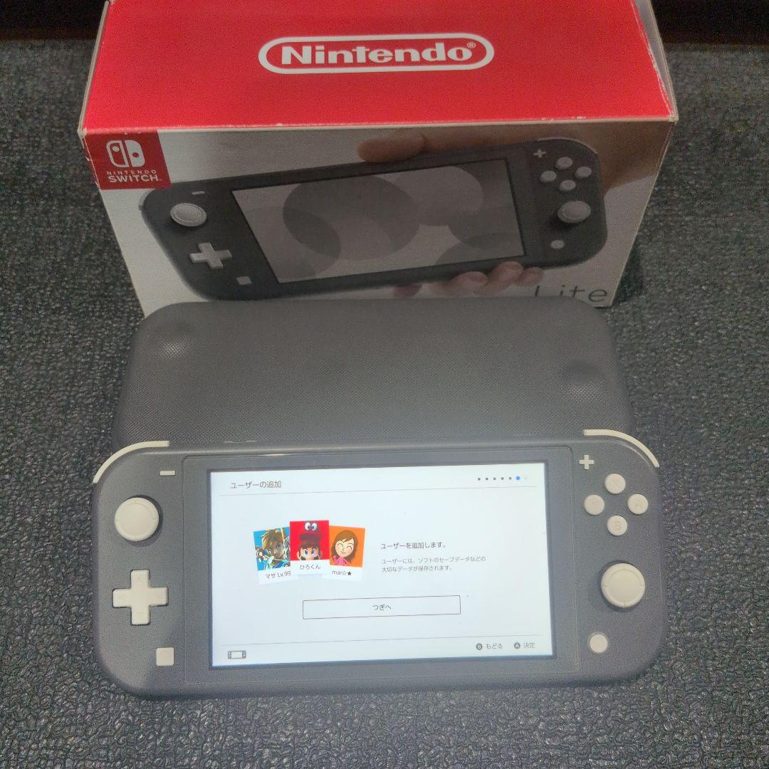Nintendo Switch Lite グレー 本体のみ　カバー付