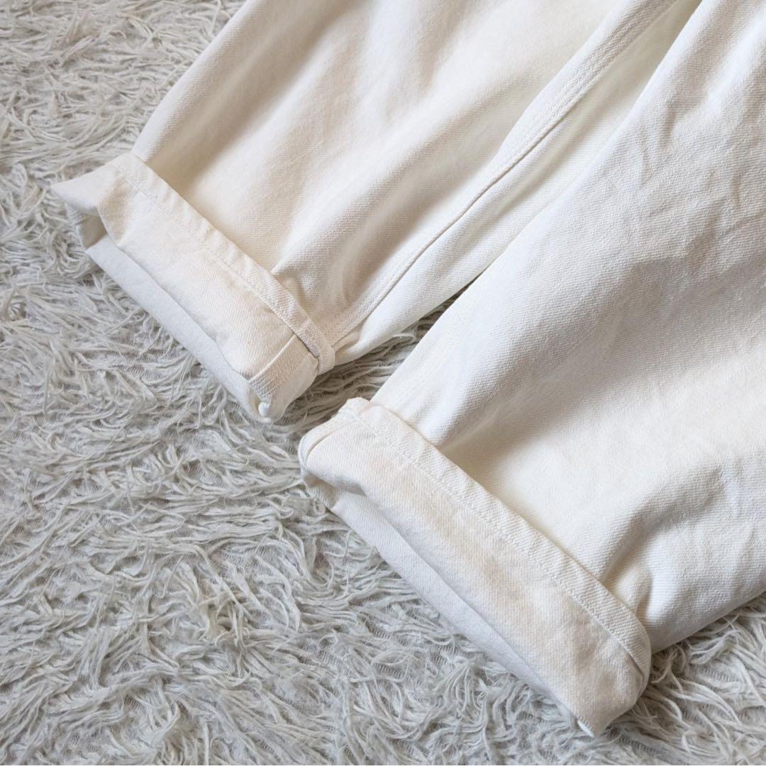 BASCO nest/バスコ　マオパンツ　ホワイトデニムパンツ　Free