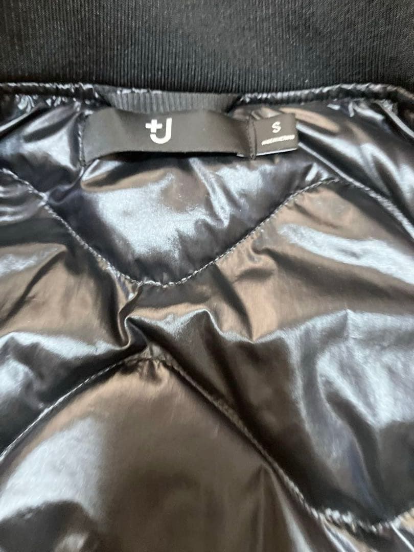 【UNIQLO】+JハイブリッドダウンオーバーサイズMA-1ブルゾン ブラック