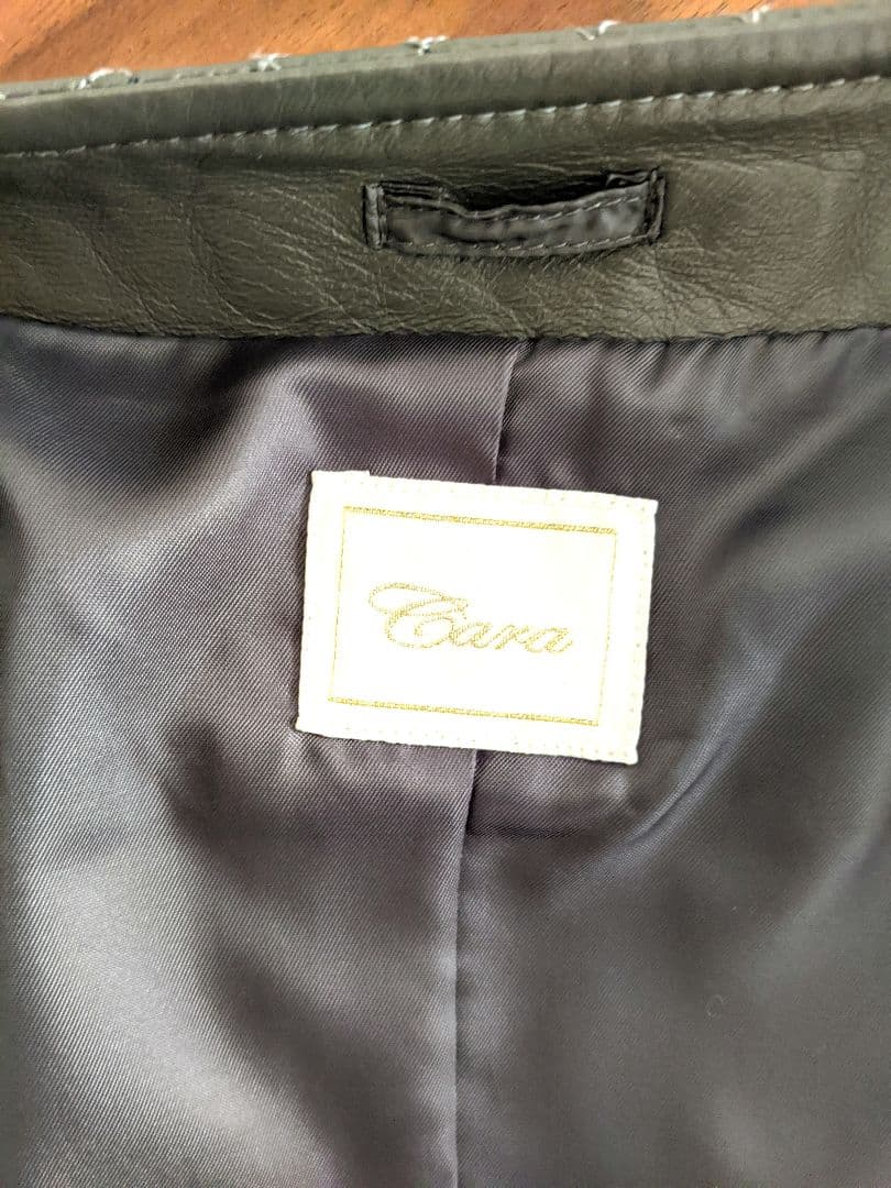 【極美品】ファー使いダウンベスト×ラムレザー3WAYジャケット　ダークグレー　L