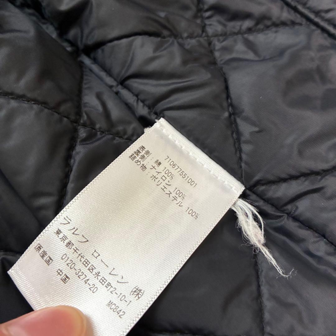 現行 ポロラルフローレン　ステンカラーコート　ライナー　ダブルジップ　牛革　比翼