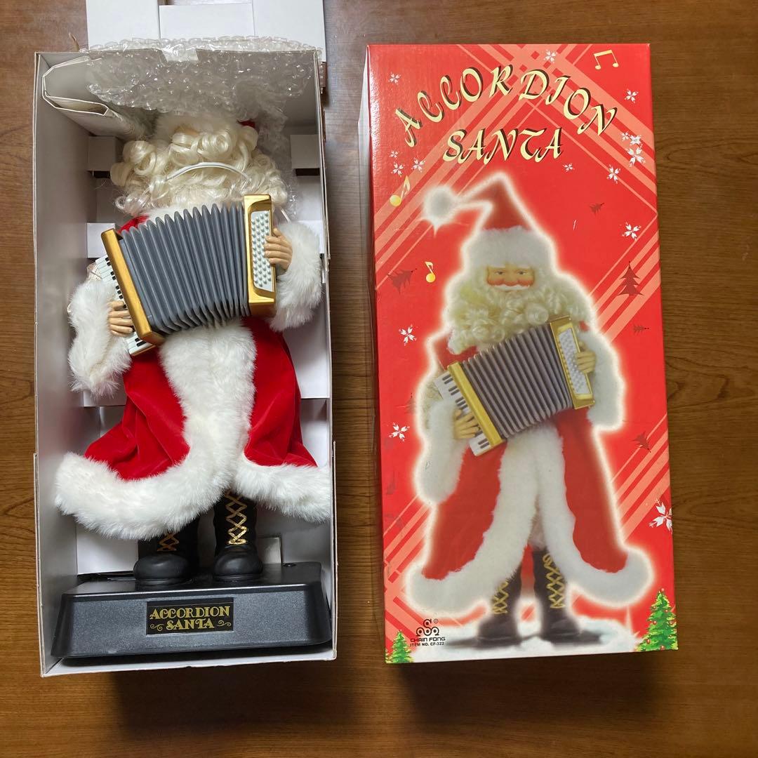 動作未確認　動く人形　ACCORDION　SANTA　アコーディオン　サンタ人形