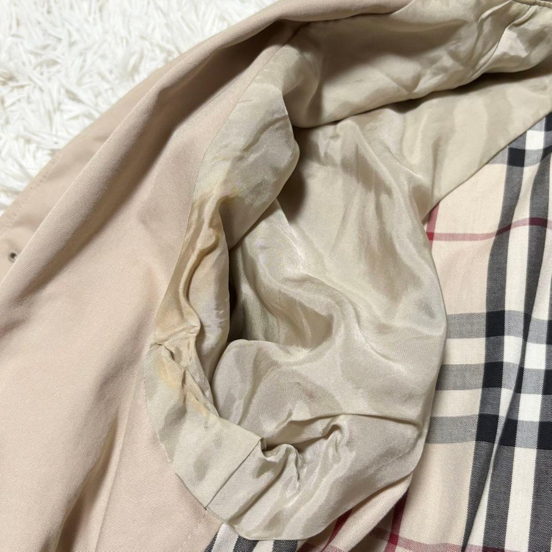 美品 バーバリー ロンドン ロングコート ノバチェック 刺繍ホースロゴ