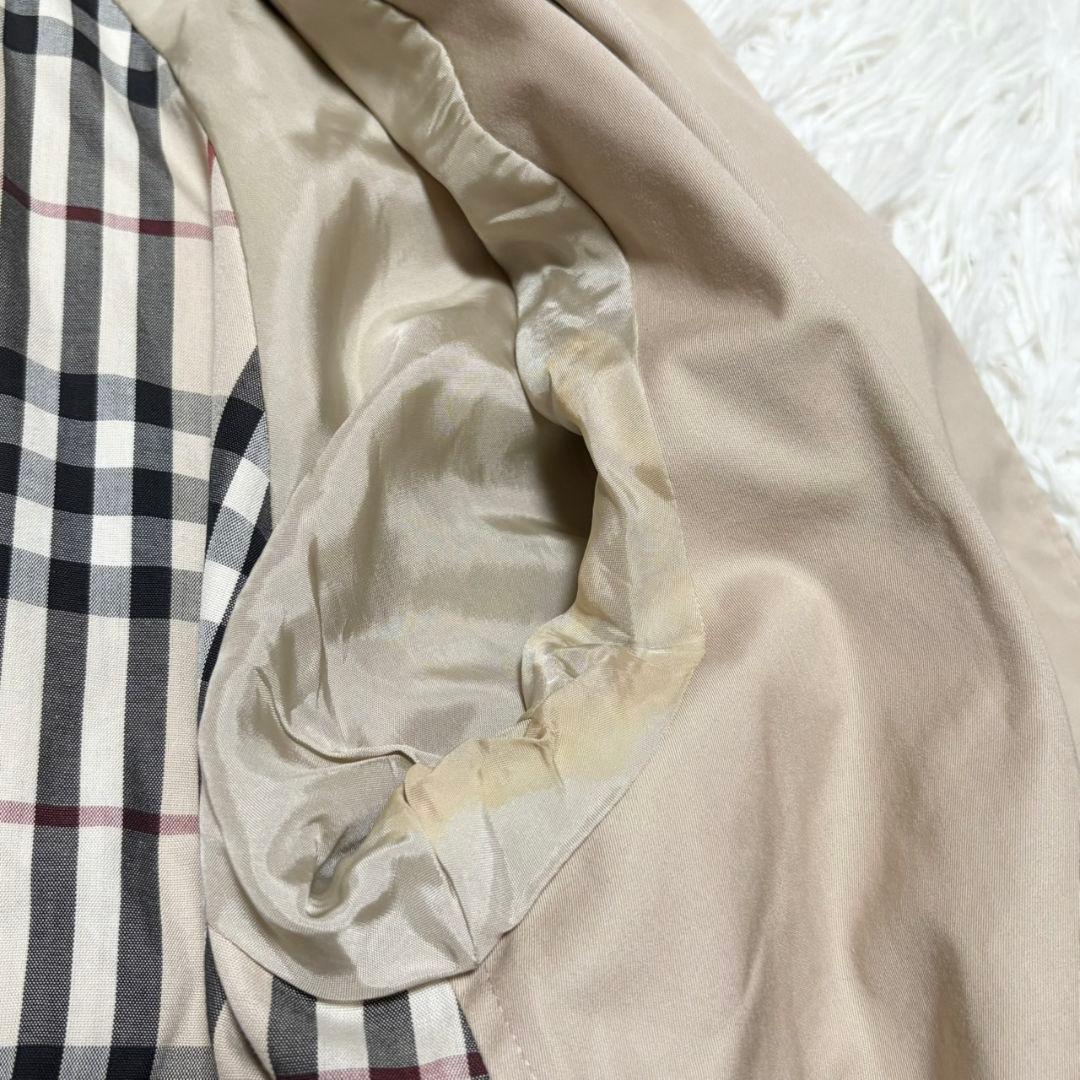 美品 バーバリー ロンドン ロングコート ノバチェック 刺繍ホースロゴ