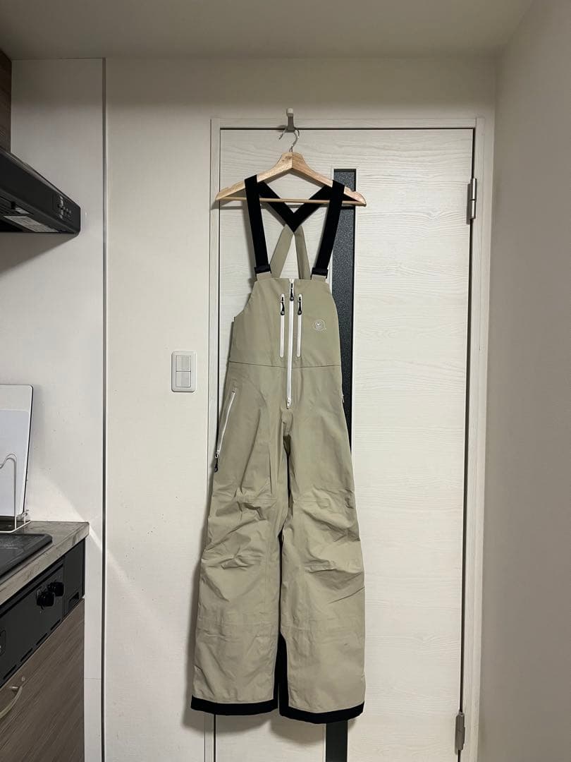 UNFUDGE smoke bib pants スノーボードウェアS beige