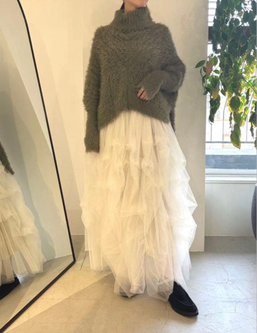 【最終値下げ】ラベルエチュード　チュールスカート