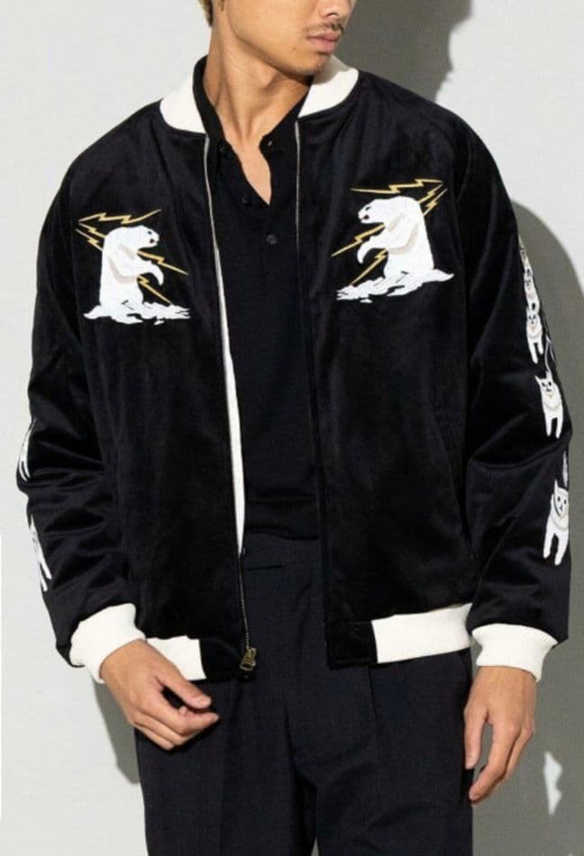 ヒューストン 別珍 スーベニア ジャケット スカジャン アラスカ