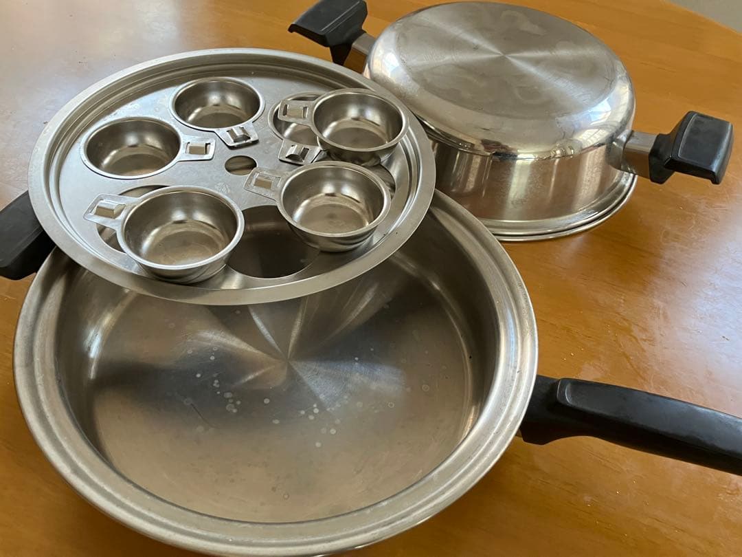 Induct-A-Core ステンレススチーマー　大型鍋セット