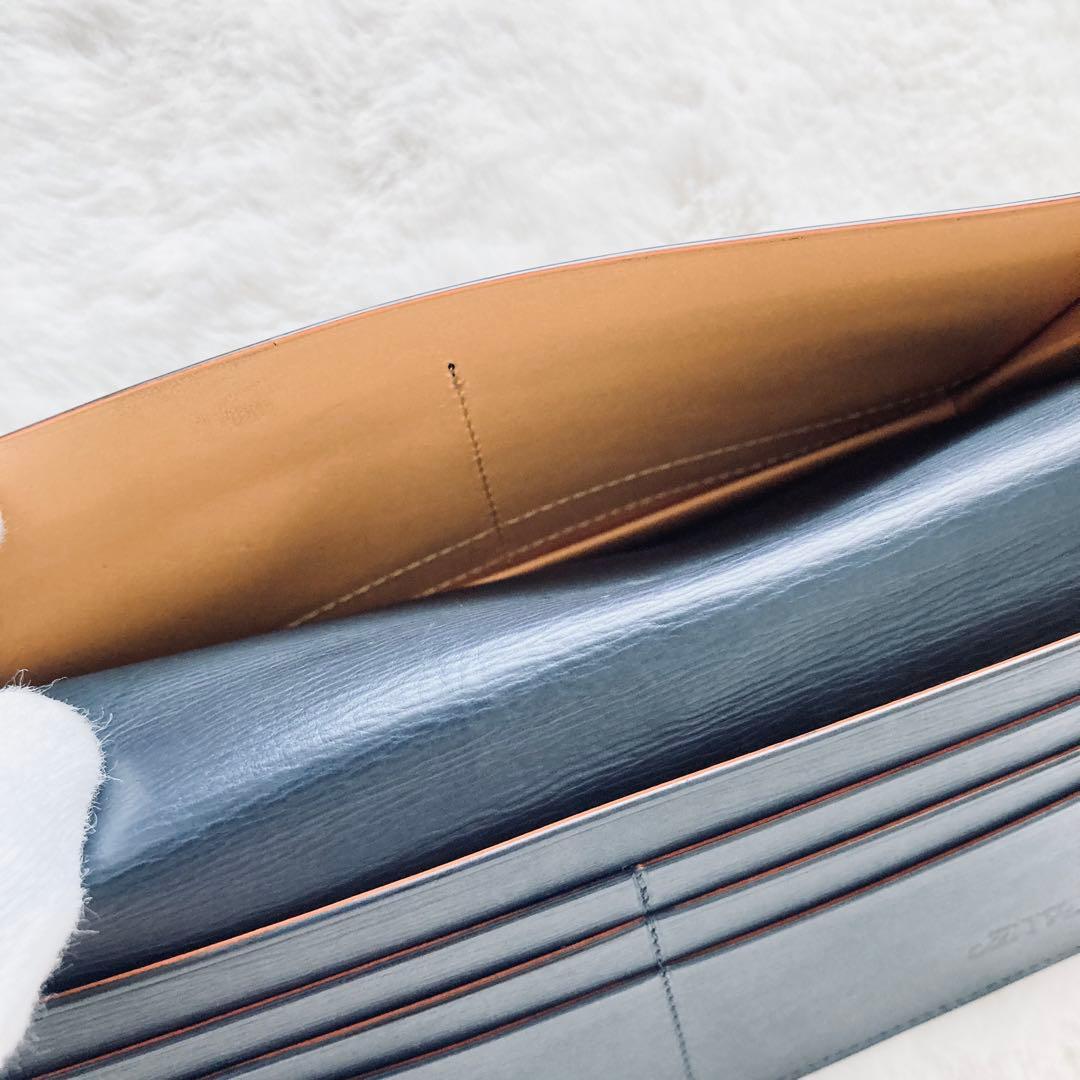 【良品】　GANZO ガンゾ　長財布　レザー　折財布　ブラック