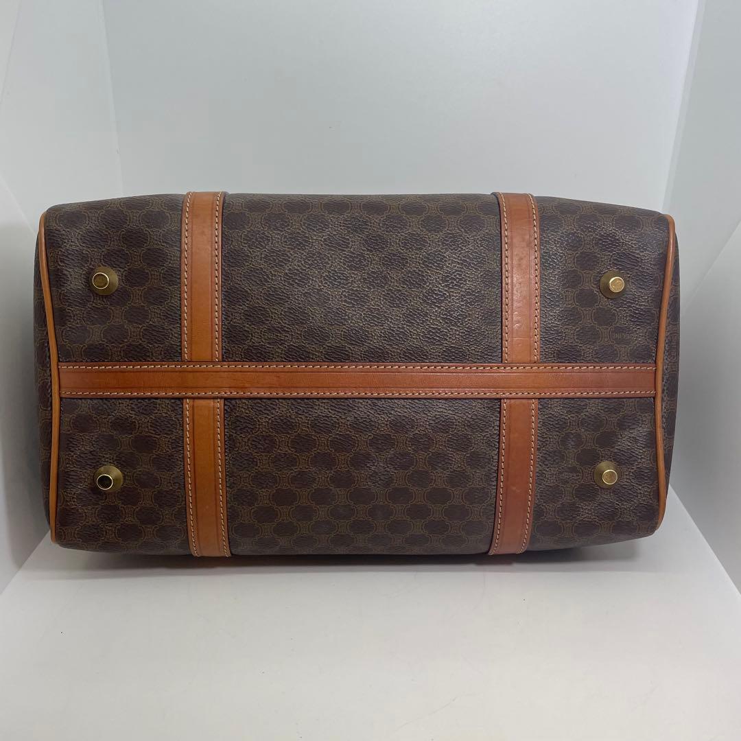 【美品】セリーヌ CELINE ボストンバッグ マカダム柄 PVC 30㎝