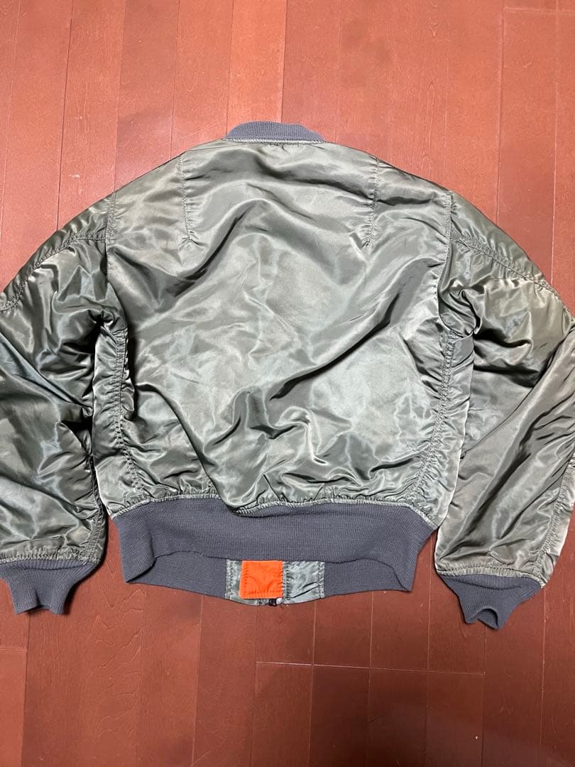 ALPHA MA-1フライトジャケット サイズS オリーブ 80s USA製