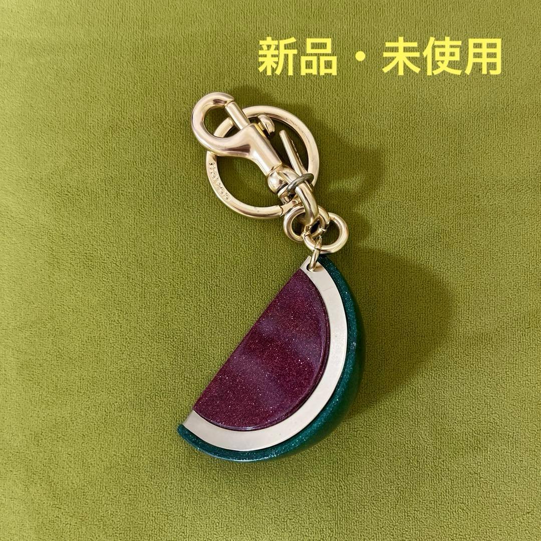 ❤️新品・未使用‼️コーチ　スイカ　チャーム　キーホルダー　キーリング
