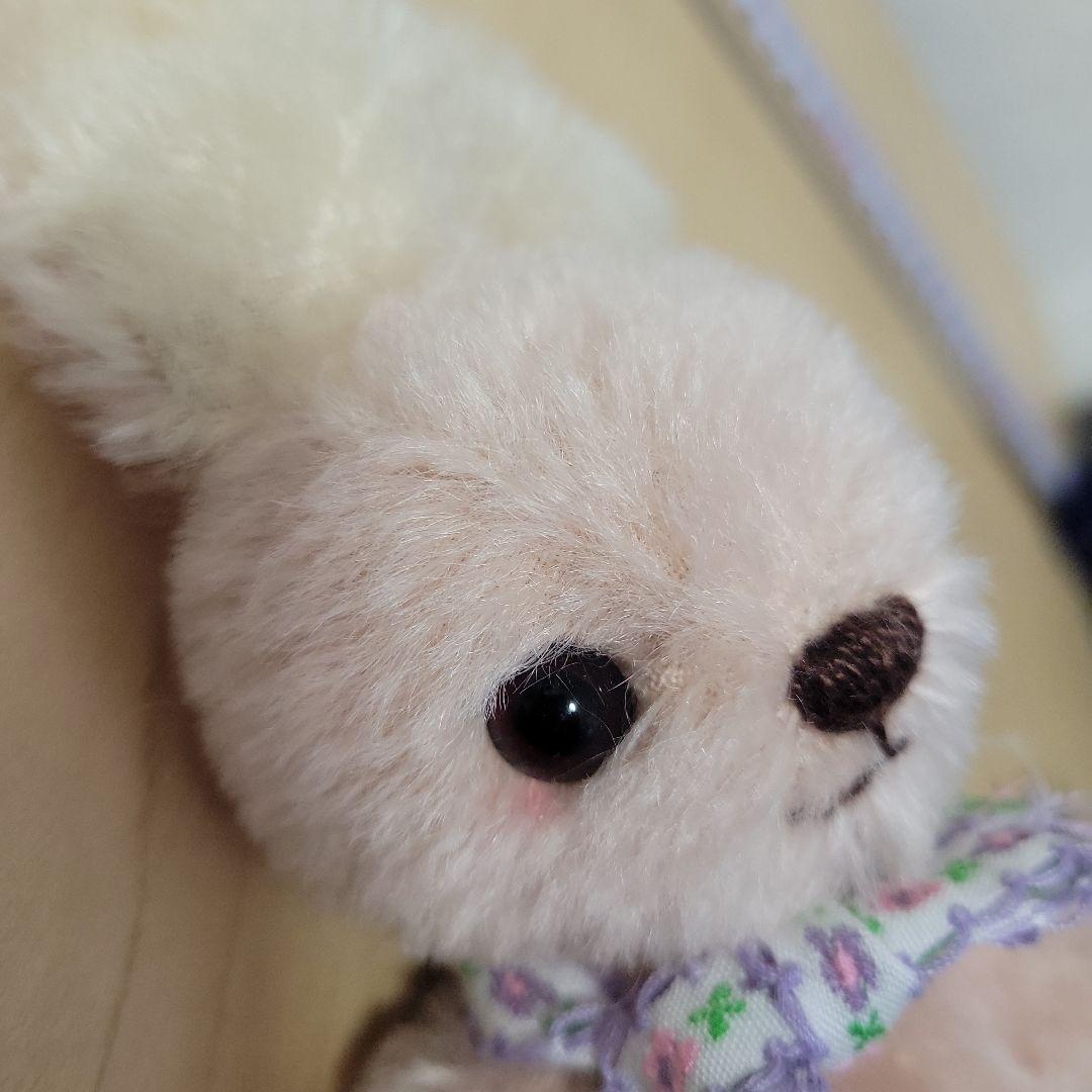テディベア　ハンドメイドぬいぐるみ　アートドール　うさぎ