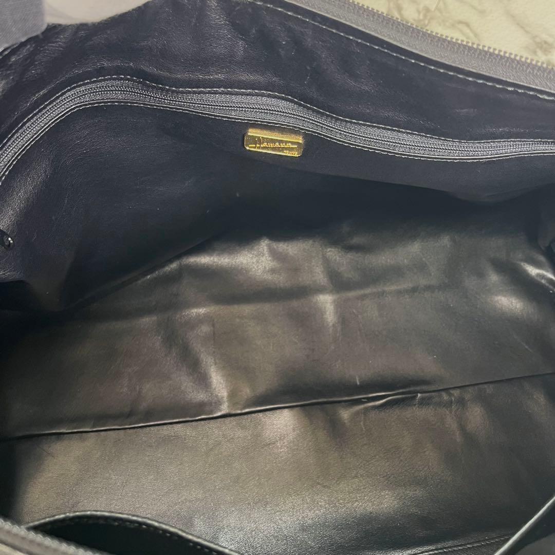 ハマノ ボストンバッグ ハンドバッグ オーストリッチ