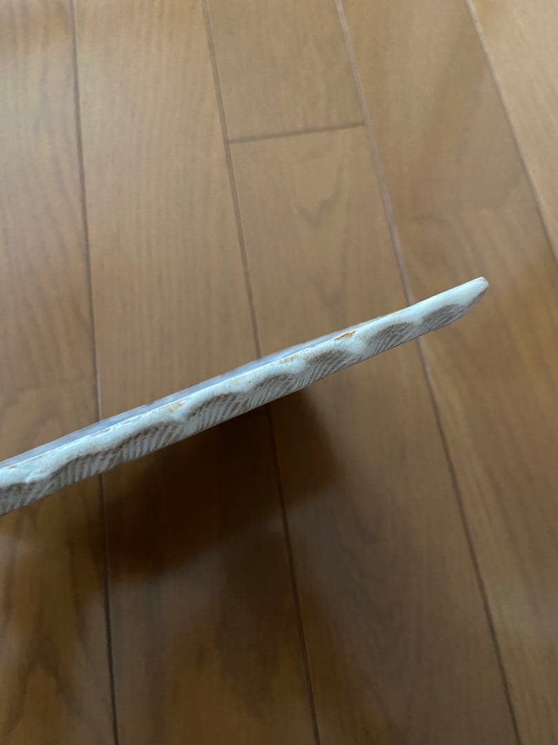 makoto kagoshima 鹿児島睦 ハンドメイド 陶板 植物ブルー
