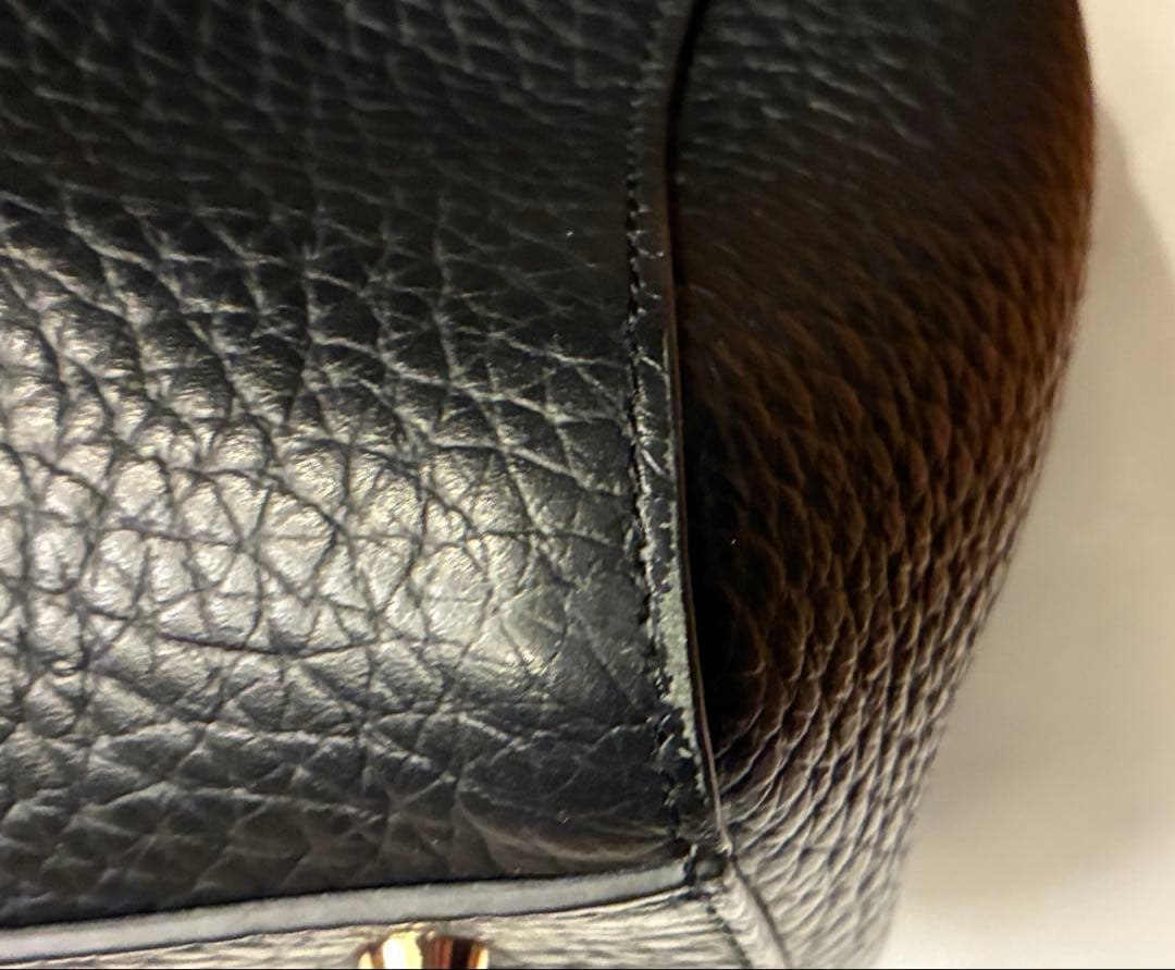 FURLA フルラ　ジョアン　トートバッグ　ブラック　シボ革　大容量　黒