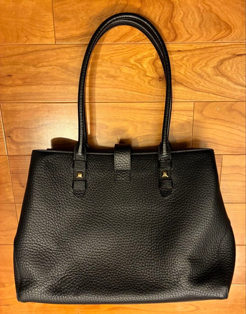 FURLA フルラ　ジョアン　トートバッグ　ブラック　シボ革　大容量　黒