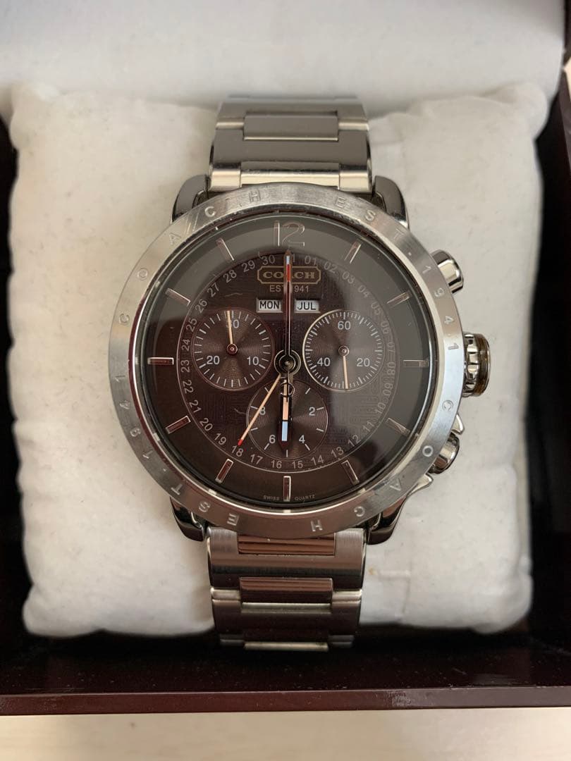 【JAPONiSM】 希少 coach クロノグラフ 腕時計
