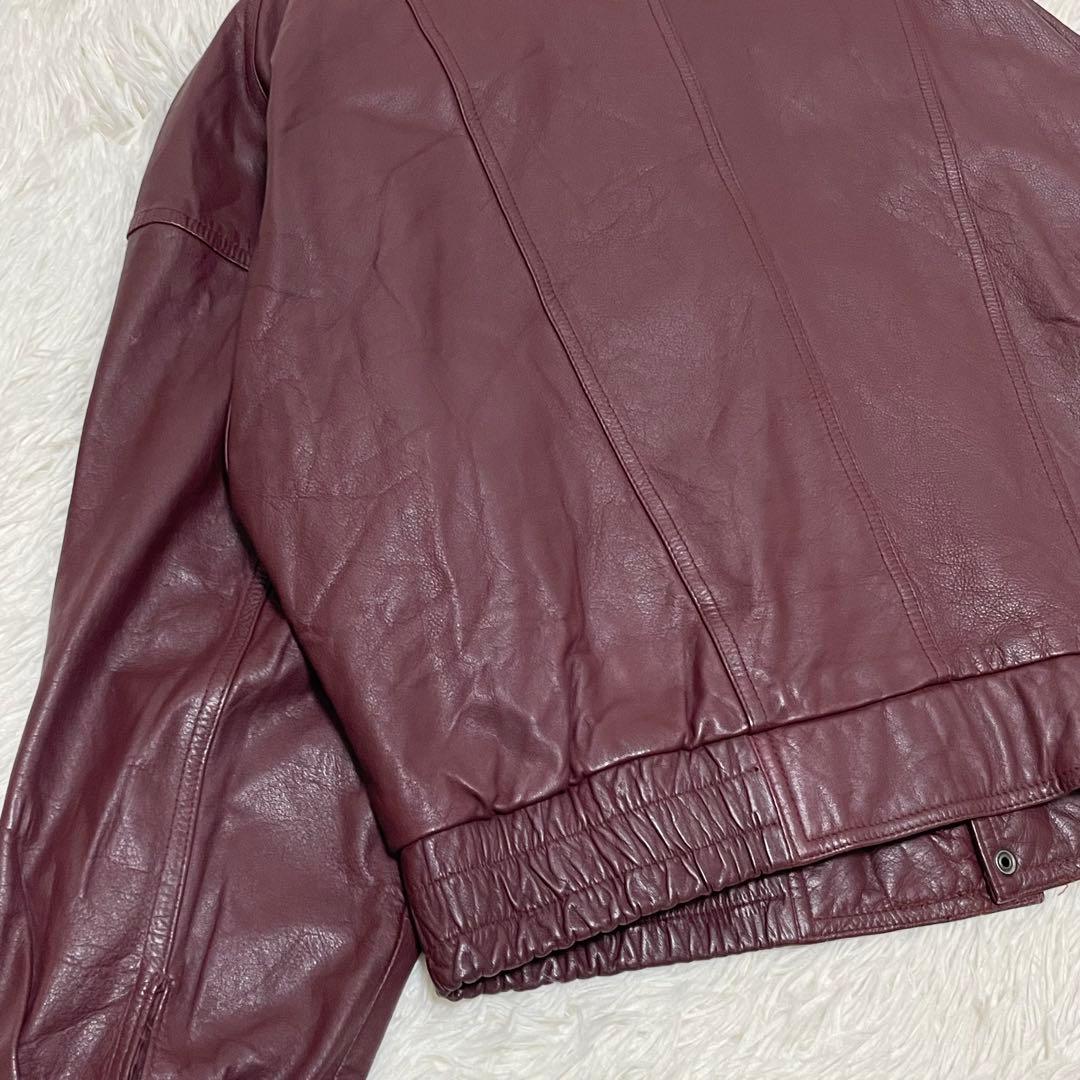 希少カラー A-2 リアルレザー フライトジャケット XL 本革 ワインレッド