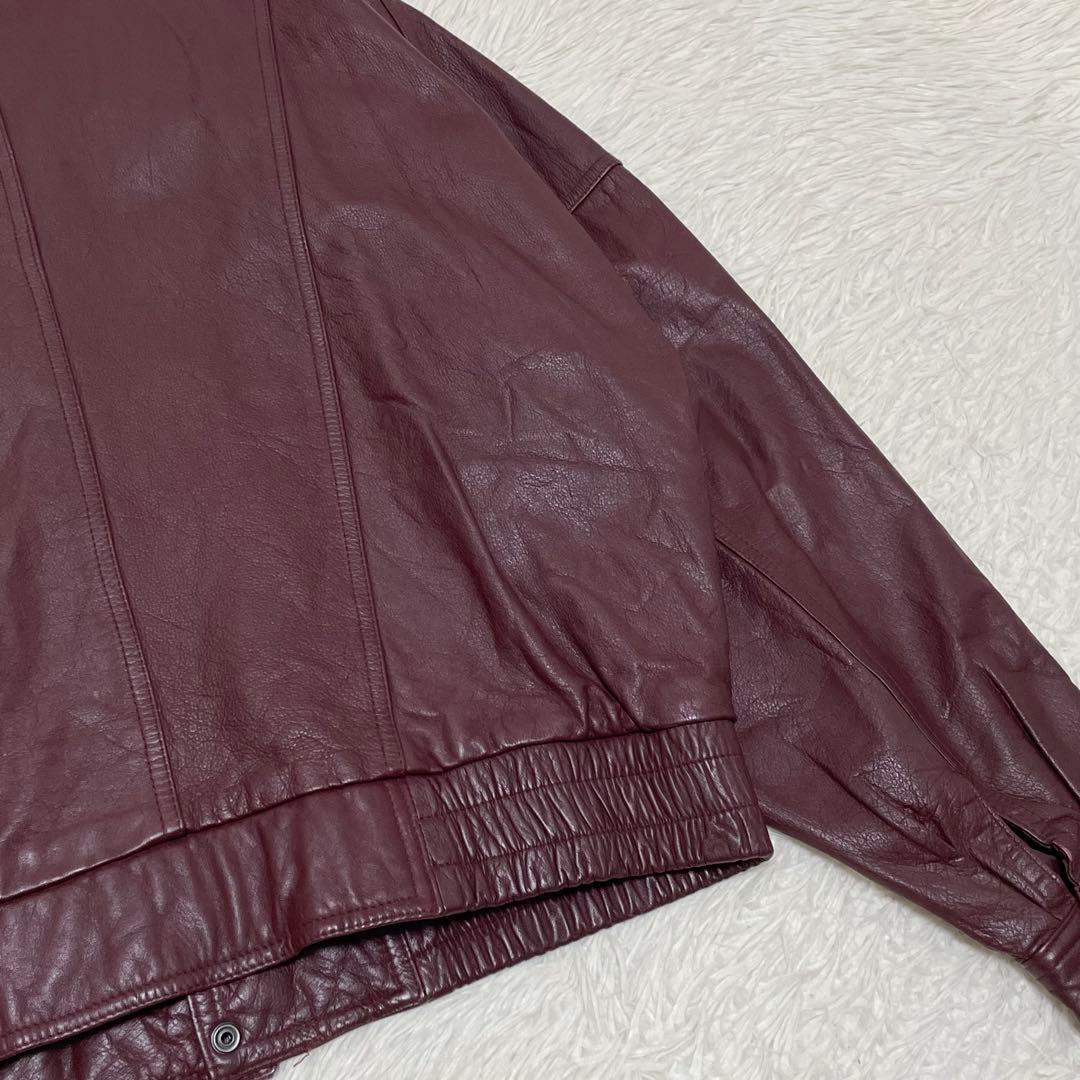 希少カラー A-2 リアルレザー フライトジャケット XL 本革 ワインレッド