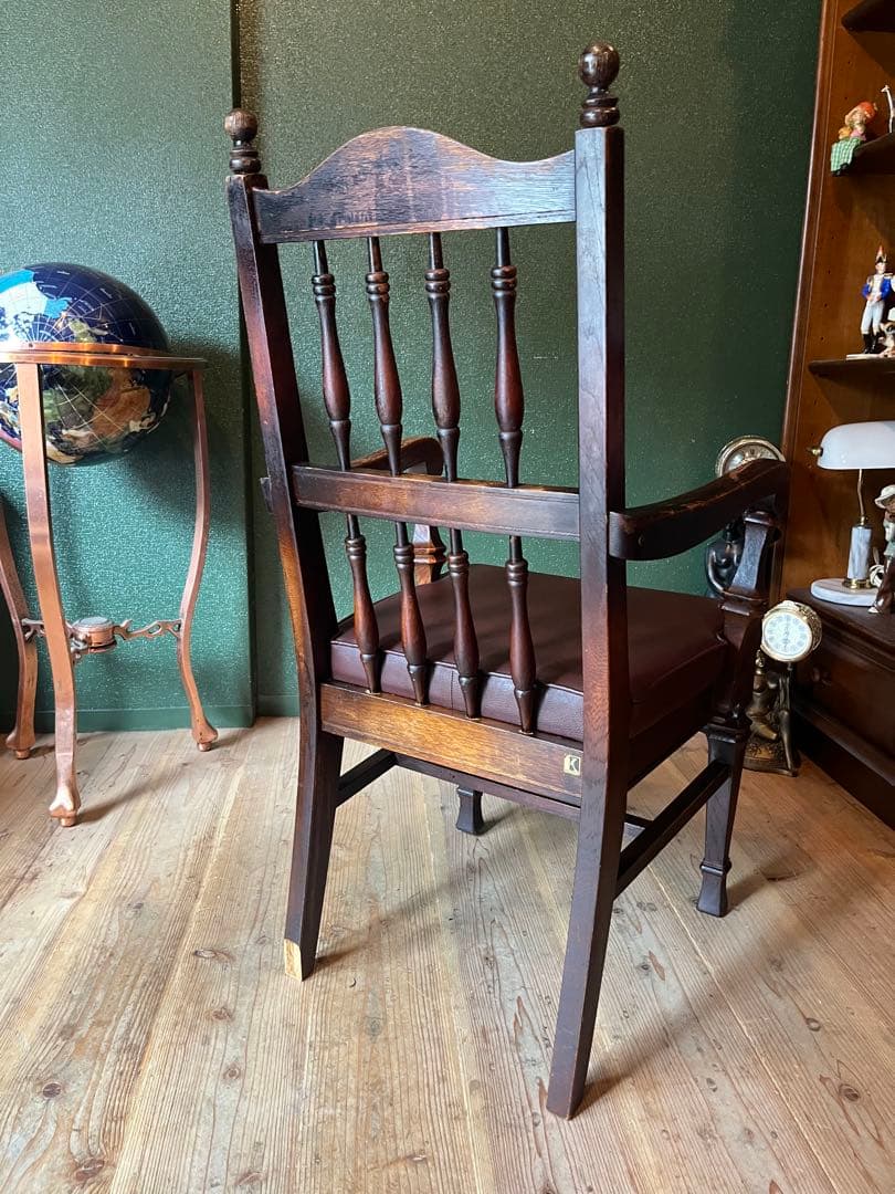 飛騨 キツツキ アームチェア 椅子 アンティーク インテリア 当時物 昭和レトロ