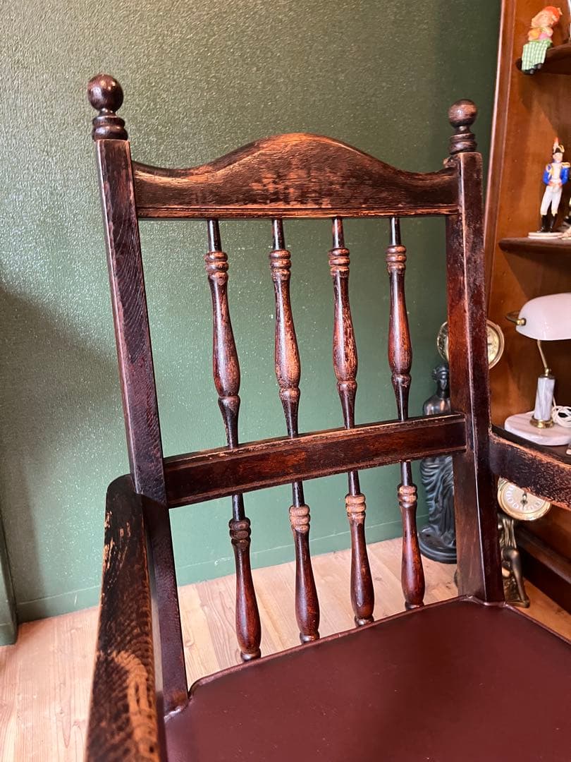 飛騨 キツツキ アームチェア 椅子 アンティーク インテリア 当時物 昭和レトロ