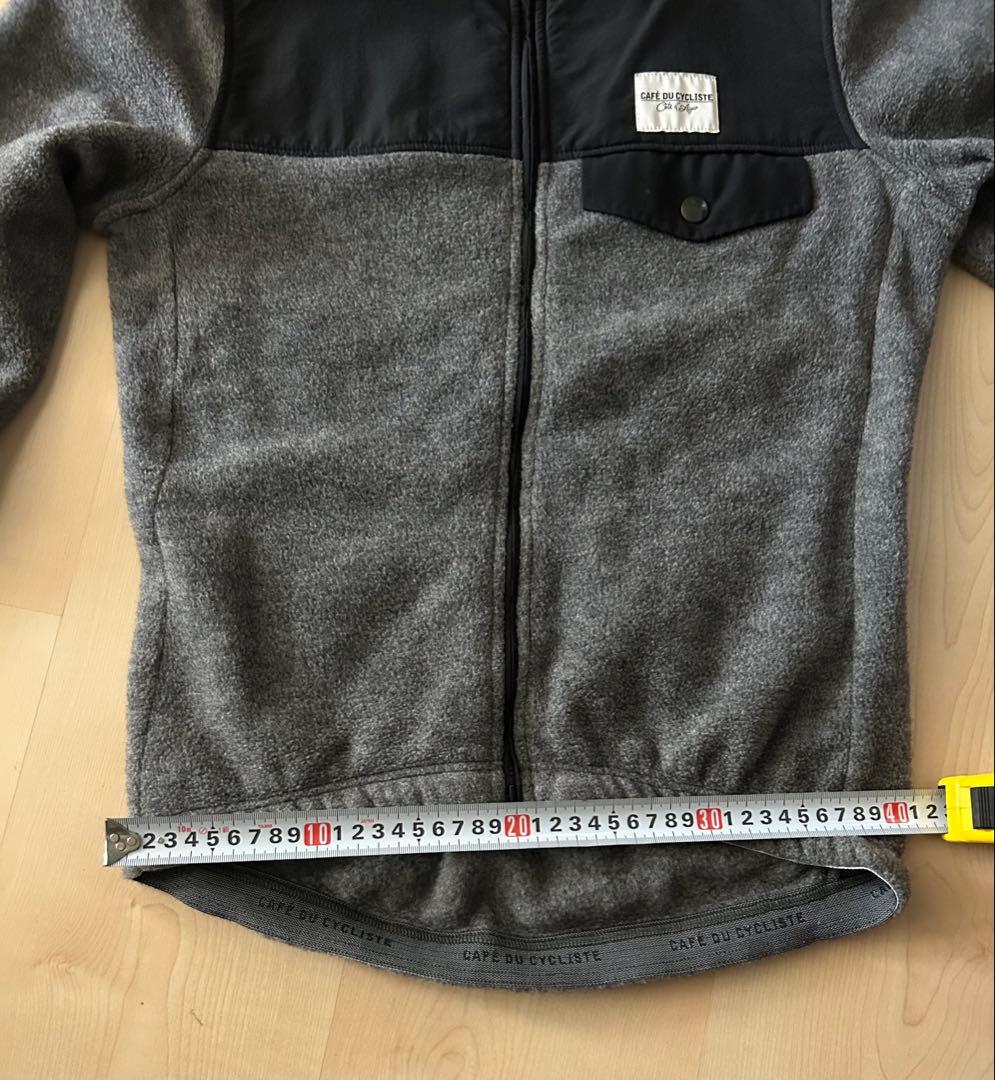CAFE DU CYCLISTE フリースサイクルジャージグレーメンズM