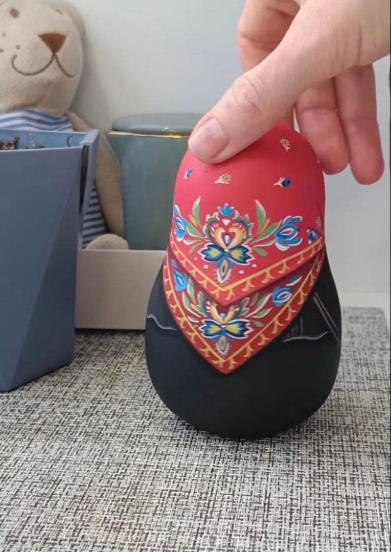 【baron】ロシア☆起き上がりこぼし猫, バラライカ&妖精マトリョーシカ