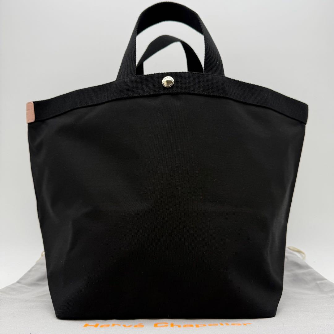 【限定 美品】エルベシャプリエ725CD コーデュラ舟型トート L ノワール