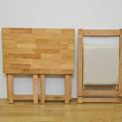 フォールディングデスク＆チェア　BR/NA