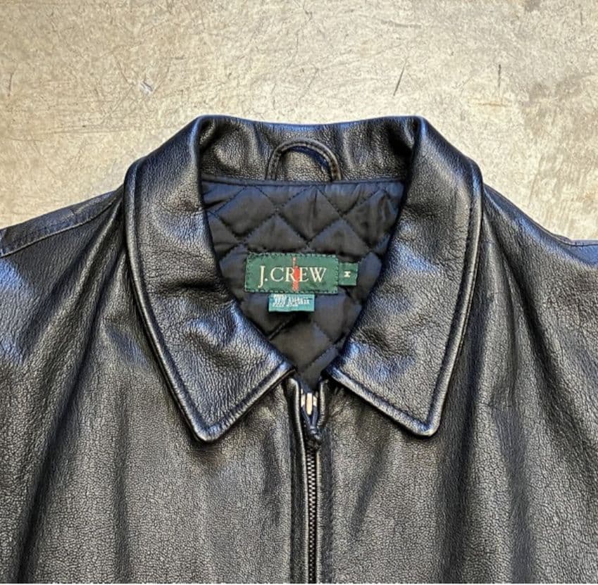 a*o様 J.Crew 巨人タグ　 シングルライダースジャケット