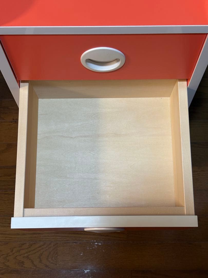 昭和レトロ　オレンジ色の5段棚