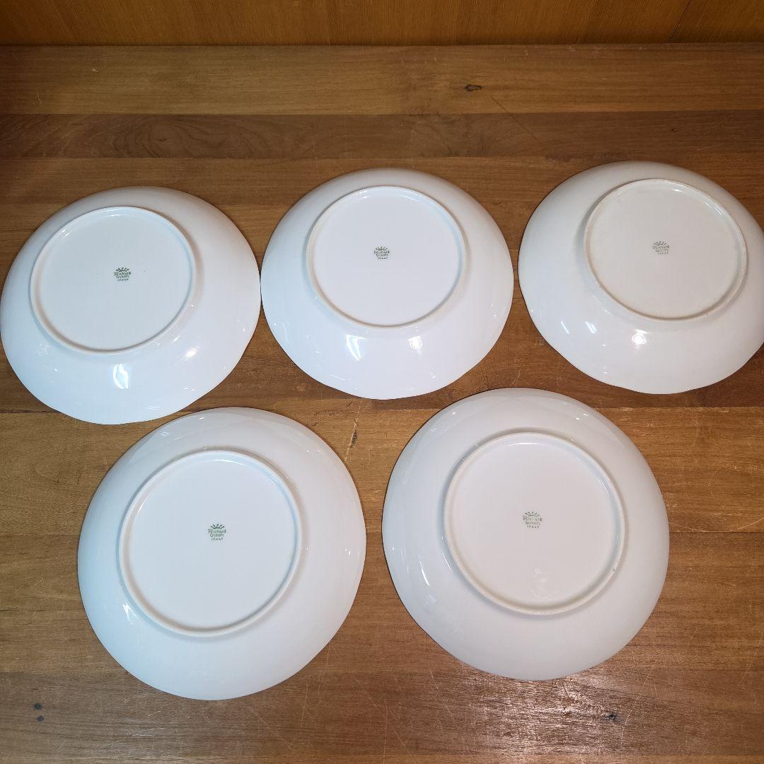 【5枚セット】リチャードジノリ ベッキオホワイト スーププレート 19cm