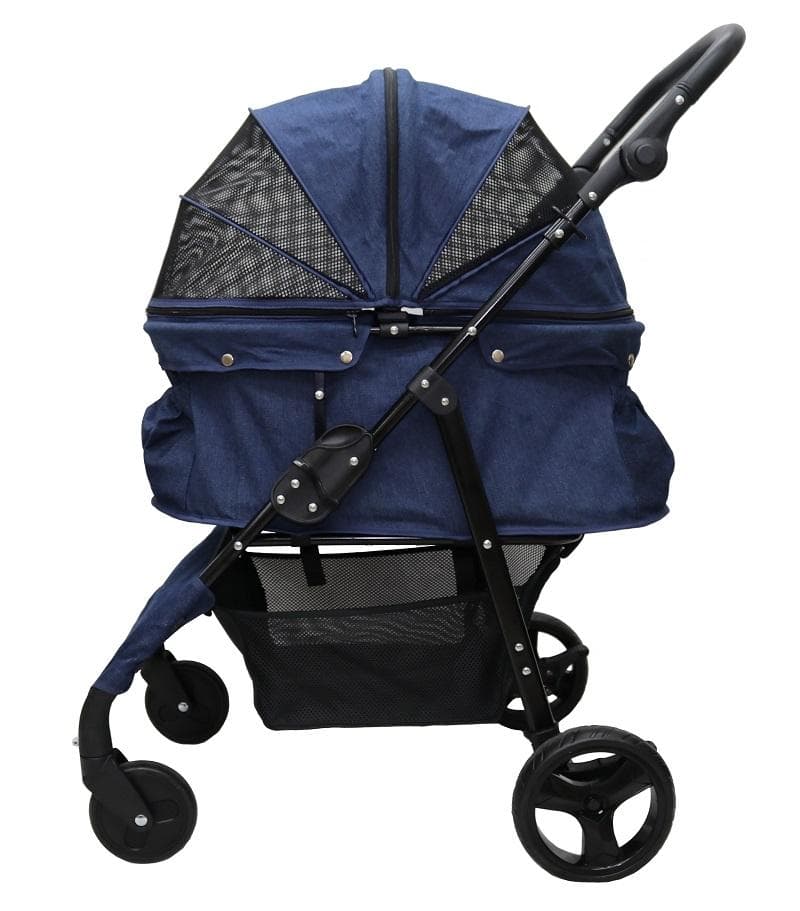 在庫調整の為大特価！ココハート ４輪ペットカート/甘えん坊バギーBIG デニム