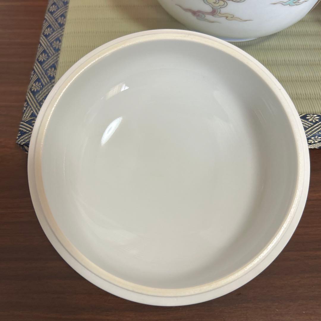 期間限定値下！深川製磁 金彩雲鶴図 蓋物 ボンボニエール 大小 菓子器 2客
