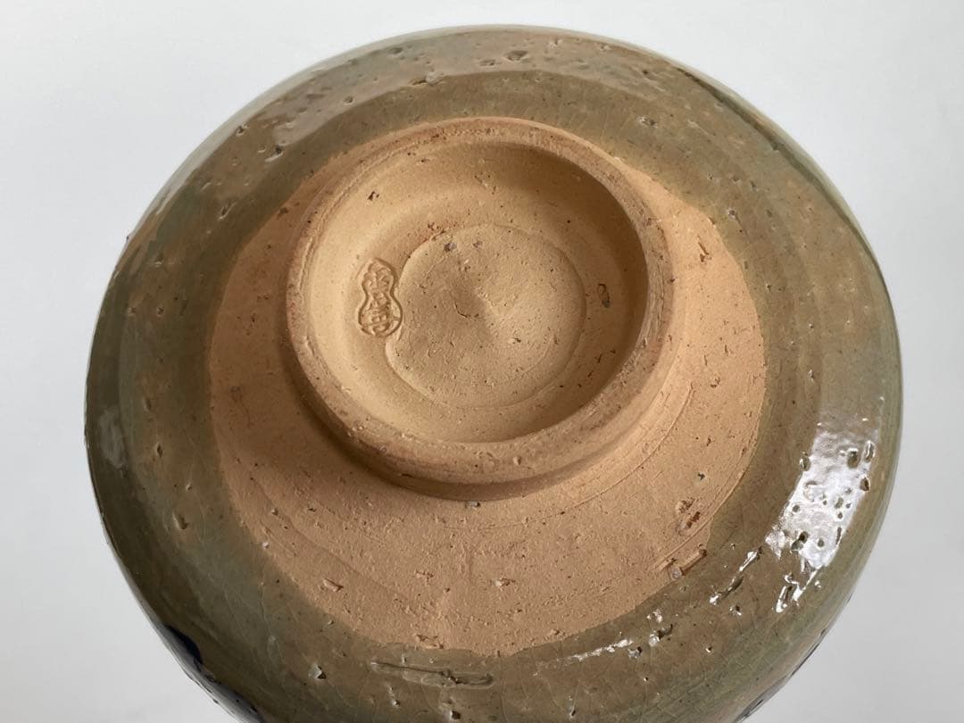 陶芸家　土屋雲善　布志名　大根絵　茶碗　抹茶碗　二重箱