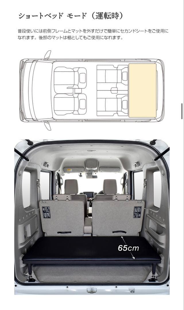 【購入希望の方コメント欄ご確認下さい】エヴリイワゴン　ベットキット　MGR製