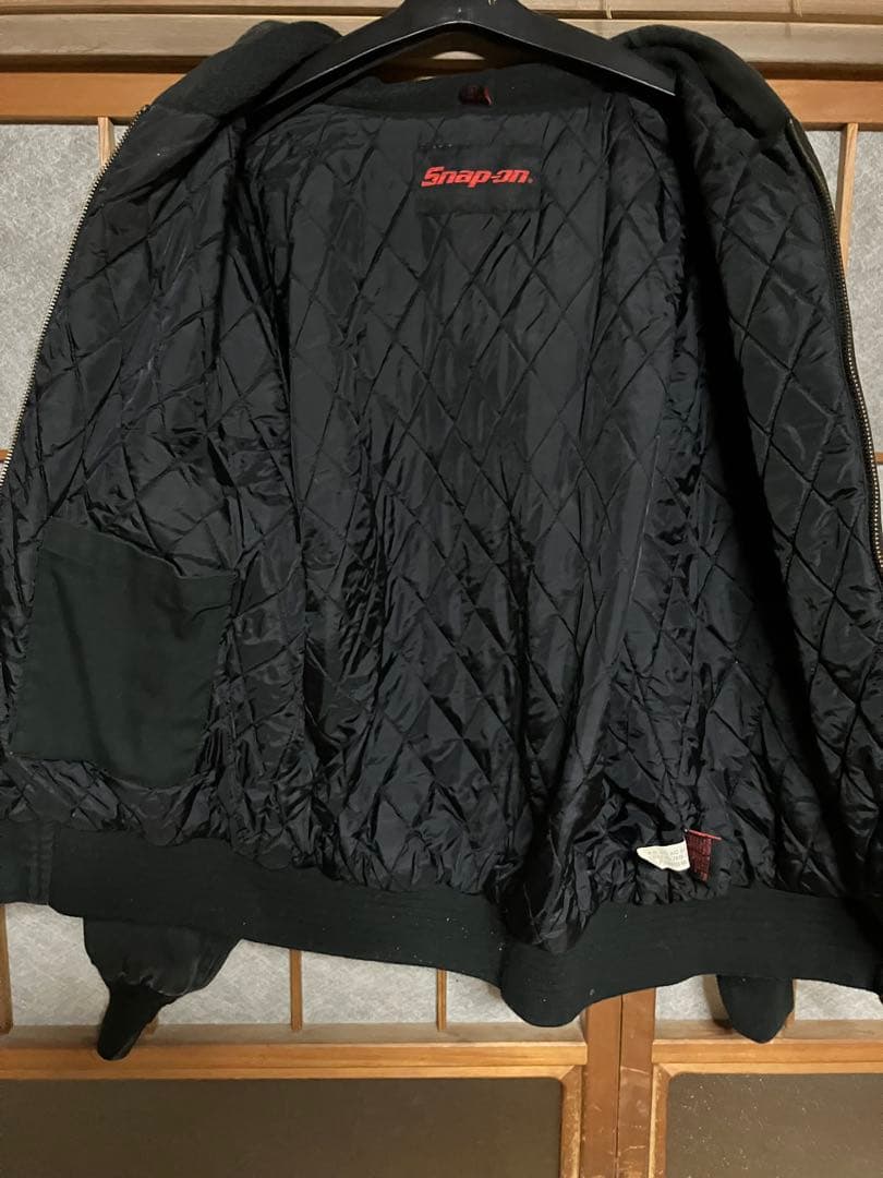 Snap-on フード付きジャケット 黒　サイズＬ