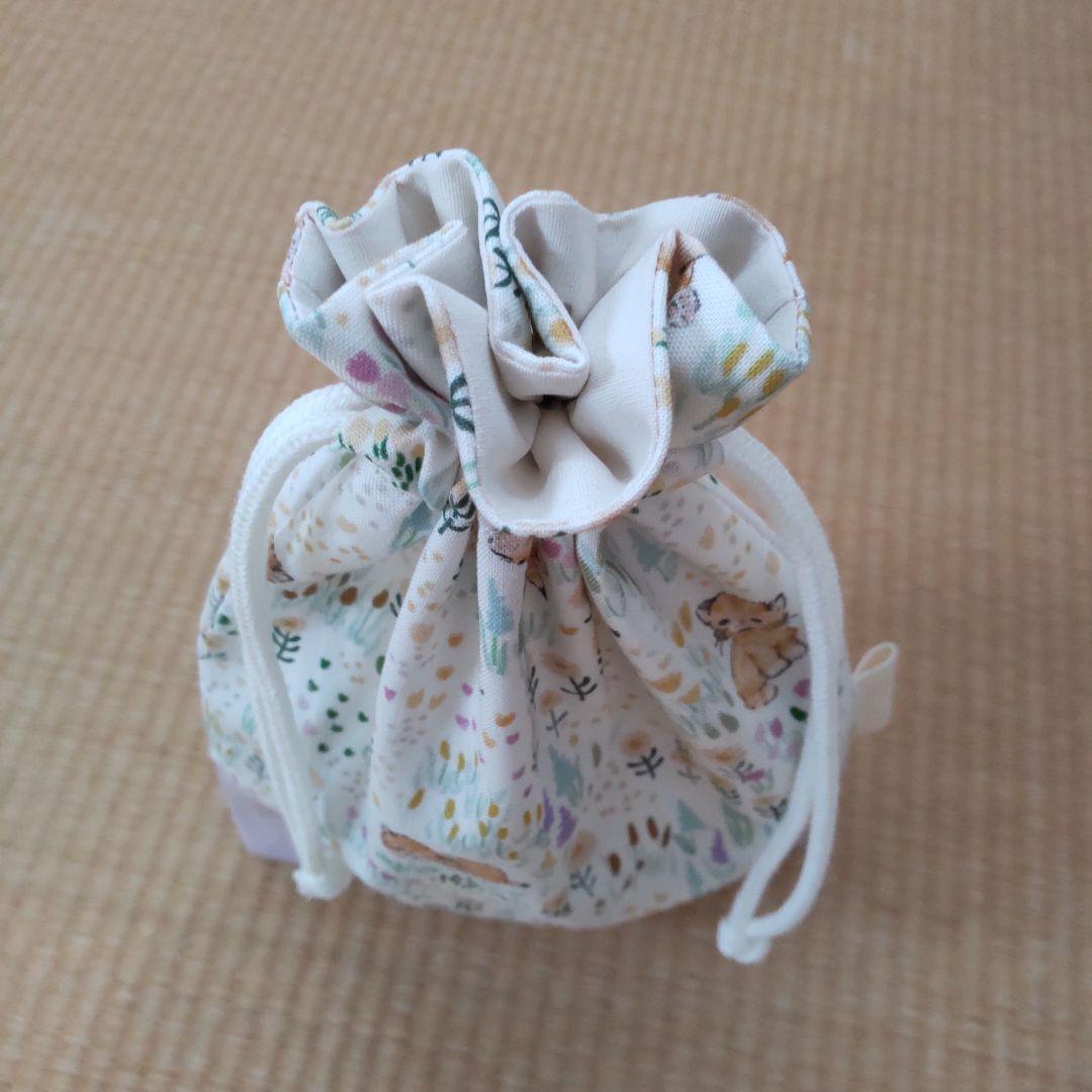 muu様✨お取置中　コップ袋／森の中のネコ2