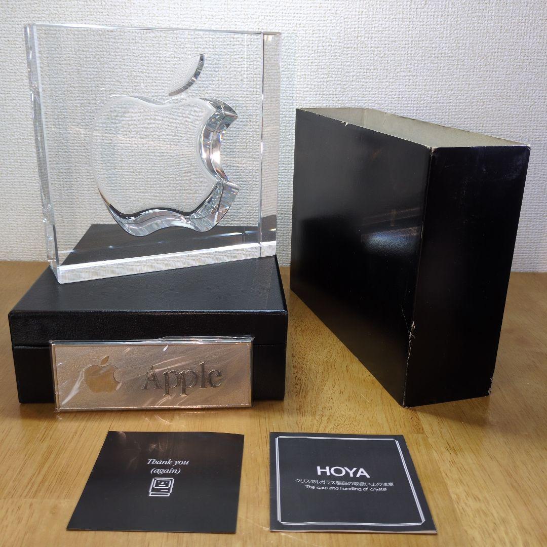 Apple 20周年記念 HOYA製クリスタルガラス 置物 記念品　プレミア