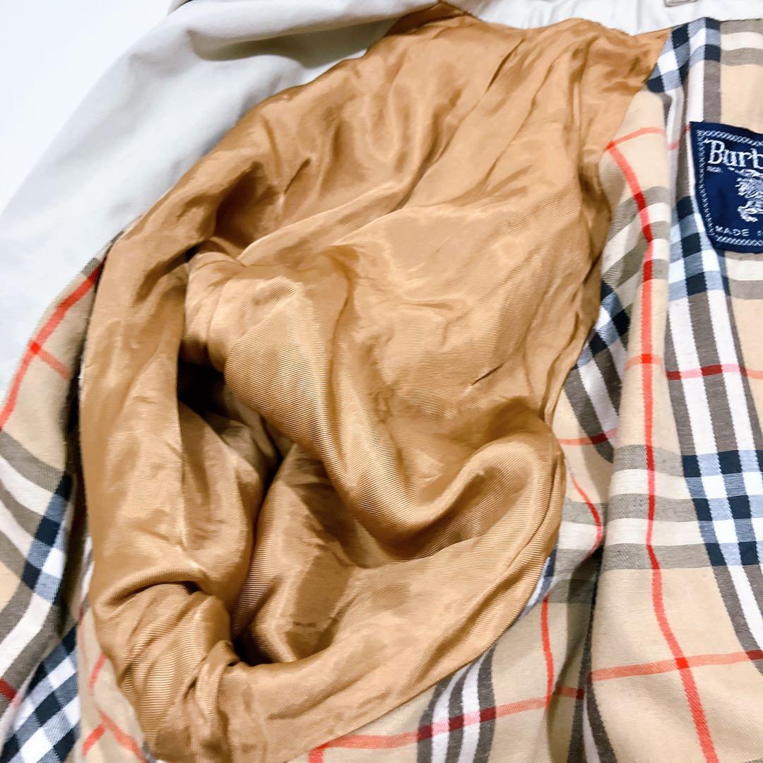 【逸品】バーバリーズ　ロングステンカラーコート　ライトベージュ　L相当