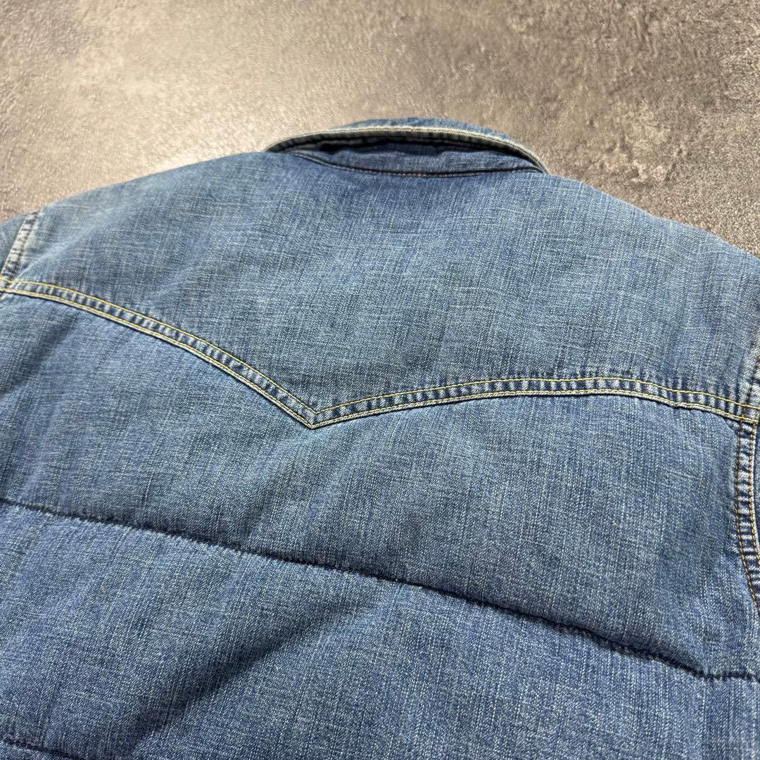 REMI RELIEF BeamsコラボデニムダウンシャツMレミレリーフビームス