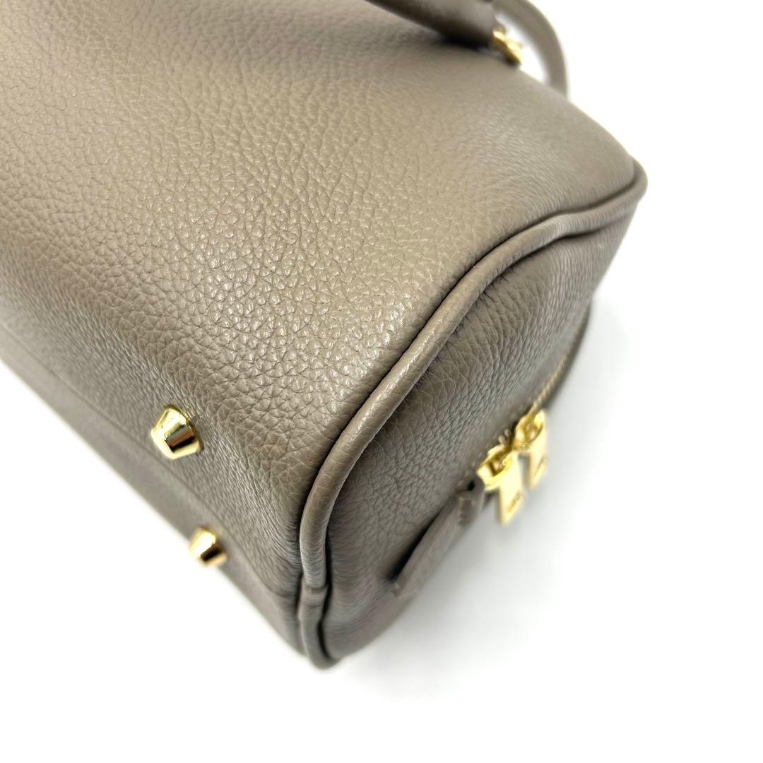 【新品同様】CHRISTIAN VILLA ボストンバッグ 2way グレージュ