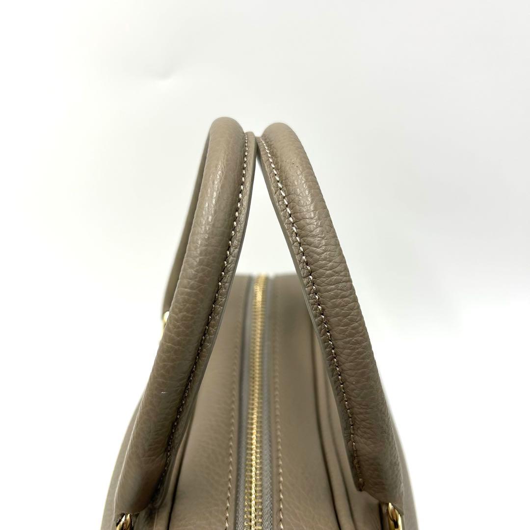 【新品同様】CHRISTIAN VILLA ボストンバッグ 2way グレージュ