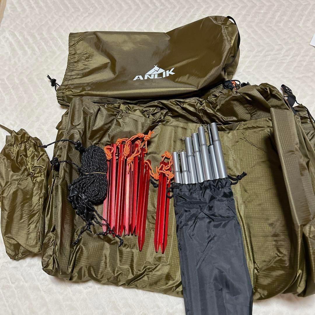 パップテント 軍幕テント 2人用 TCポリコットン素材 アウトドア 未使用