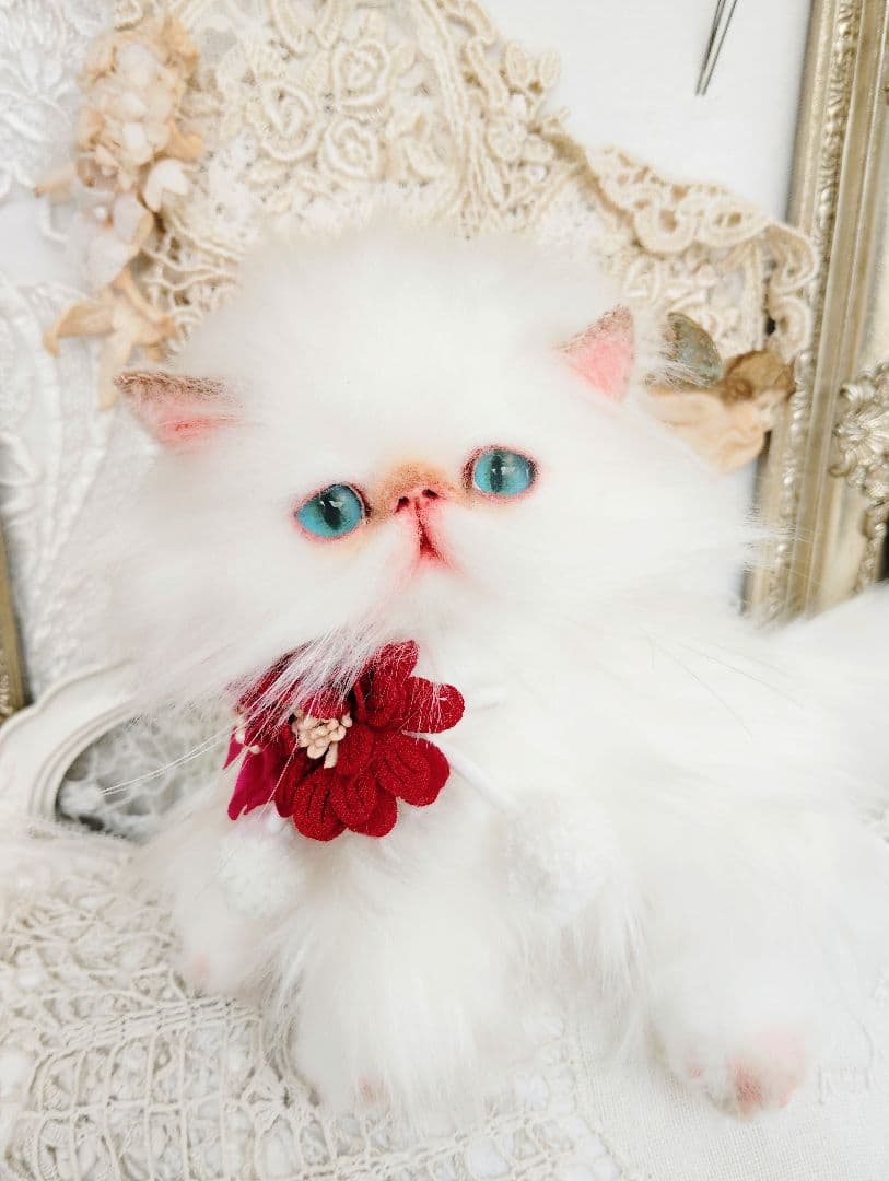 家族募集❤ふわふわ♡子猫のフゥちゃん♡アートドール♡ぬいぐるみ♡