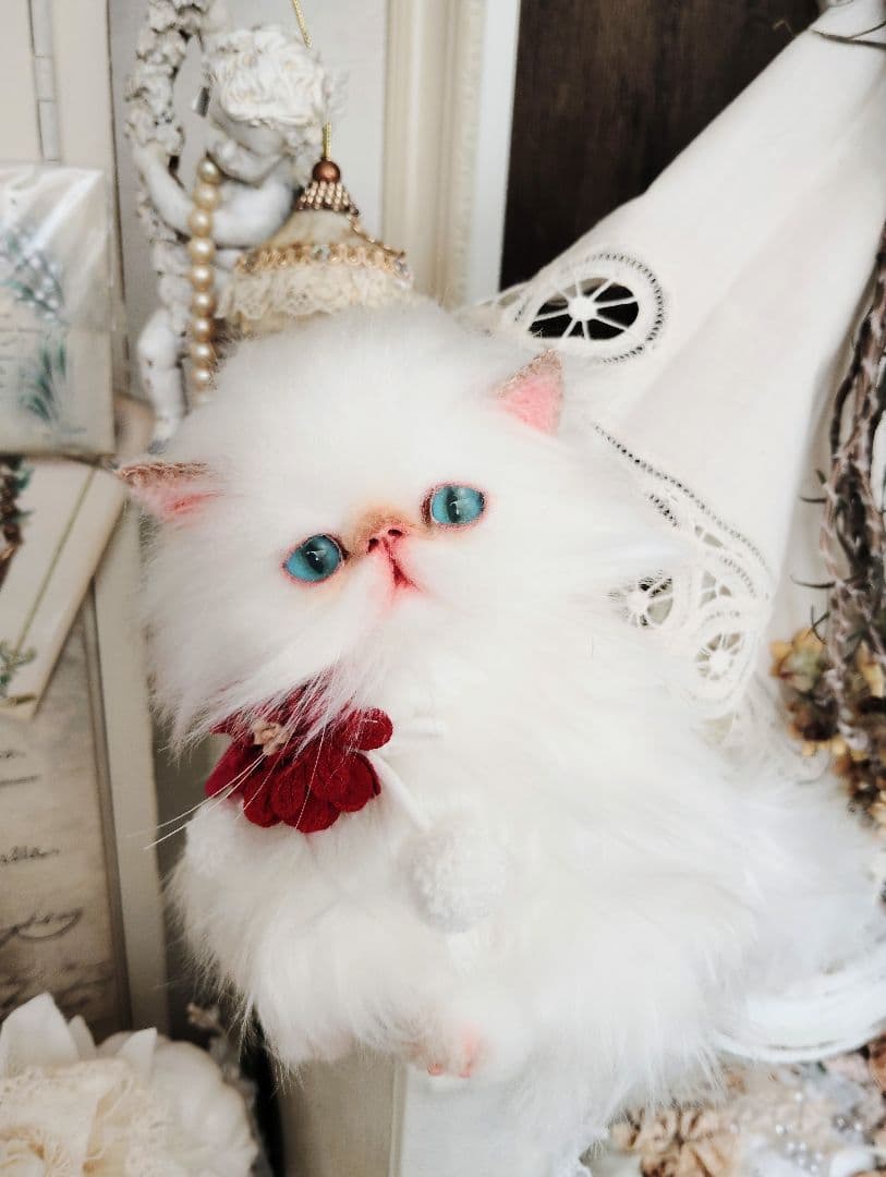 家族募集❤ふわふわ♡子猫のフゥちゃん♡アートドール♡ぬいぐるみ♡
