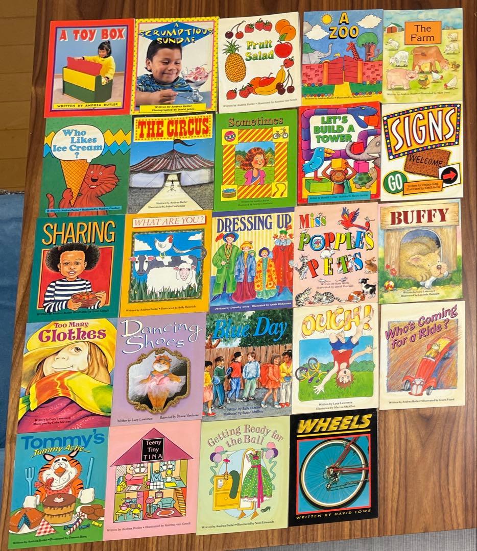 リタラシーリンクス児童英語研究所 A~DセットCD4枚絵本96冊　手引き付き